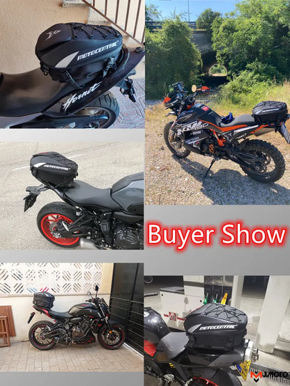 Motocentric Waterproof Motorcycle Tail Bag Multifunction Motorcycle Rear Seat Bag High Capacity Motorcycle Bag Rider Backpack