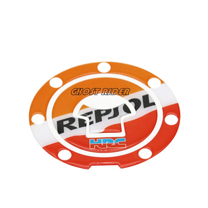 Motorcycle Chrome CBR HRC Decal Fuel Tank Cap Cover Sticker Pad For Honda CBR600RR CBR1000RR REPSOL CBR900 CBR929 CBR954 CBR250