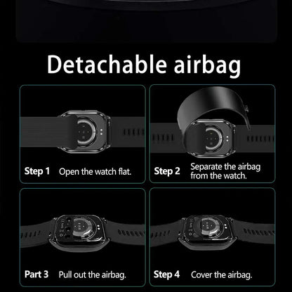 Wholesale Fashion AMOLED Health Monitor Montre Connecte Blood Pressure ECG Smart Watch With Air Pump