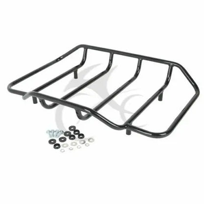 Motorcycle Chopped Trunk Backrest Rack For Harley Touring Road King Road Glide Street Glide 2014-2025