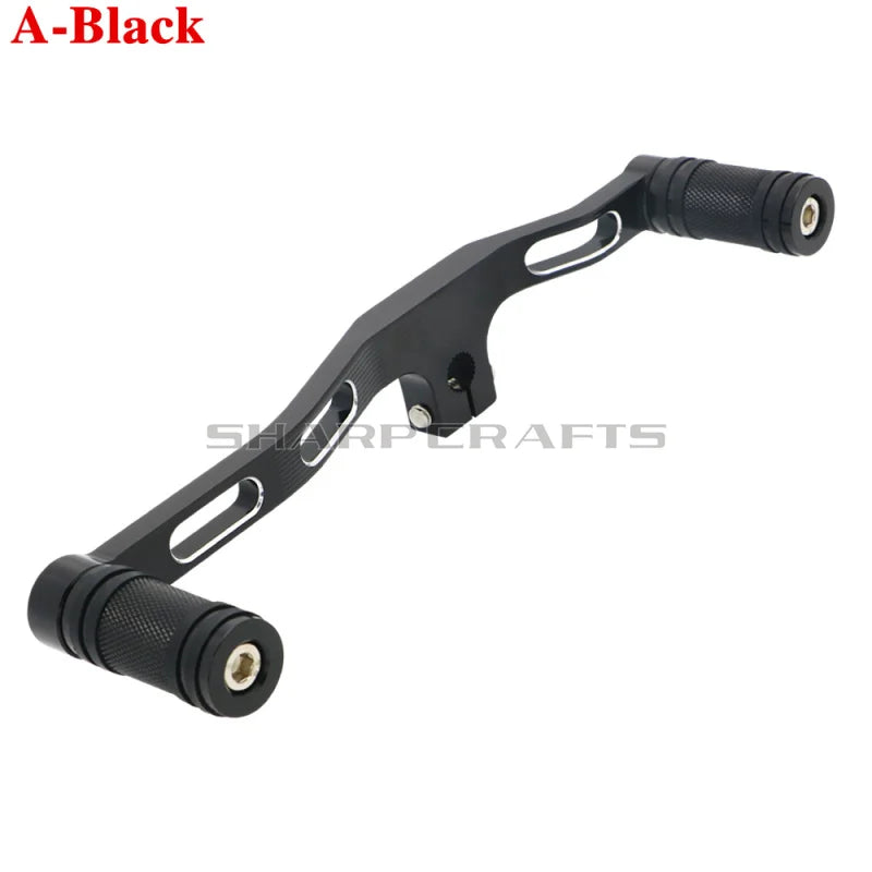 For Harley Dyna Street / Fat Bob Low Rider Super / Wide Glide Motobike CNC Mid-Controls Heel Toe Shifter Lever Shift With Pegs
