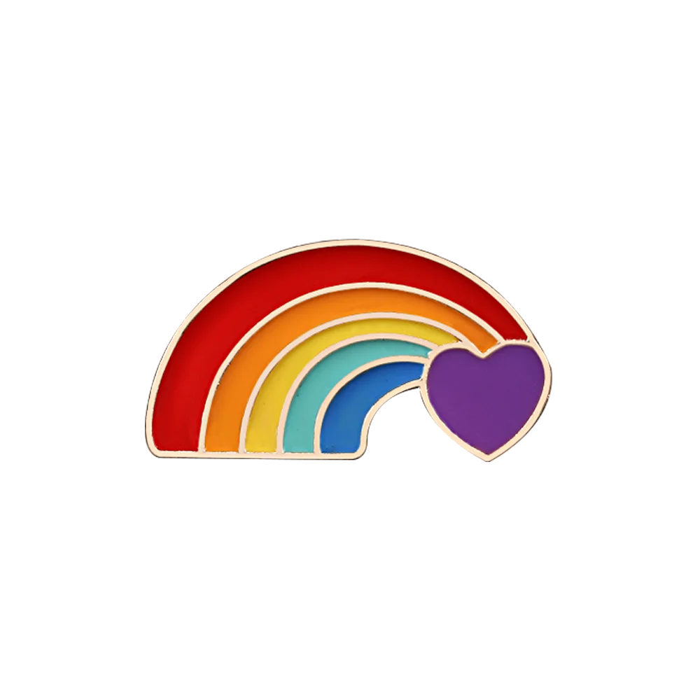 Rainbow Pin Gay Pride Brooch Cartoon Sheep Heart Enamel Lapel Pins Clothes Brooches Unisex Jewelry Gift Rainbow pencil Pin Badge