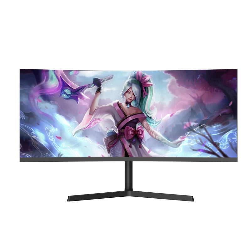 Factory Price 34 Inch Curved Gaming Monitor Anti-blue Light 165Hz 1ms Response Time Black Computer Screen