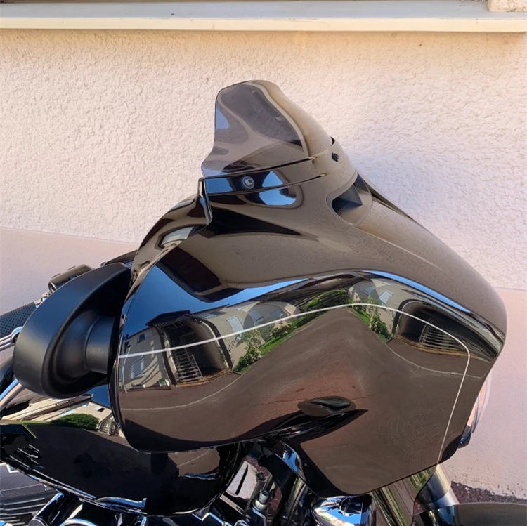 Black/Light blue/Clear4.5'' 7"10.5'' Windshield Fairing Windscreen Cover For Harley Electra Street Glide Touring 2014-2019