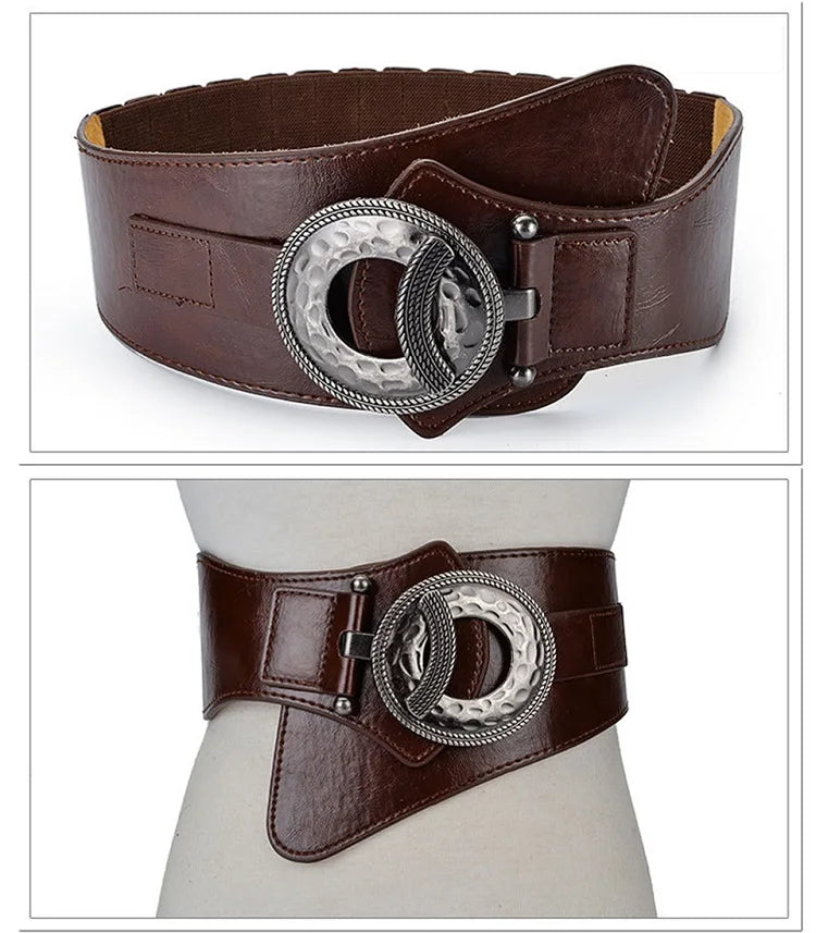 Hot Fashion Women Wide Waist Elastic Stretch Belt women's girdlestrap belts for women cinturon mujer cummerbund strap LB029