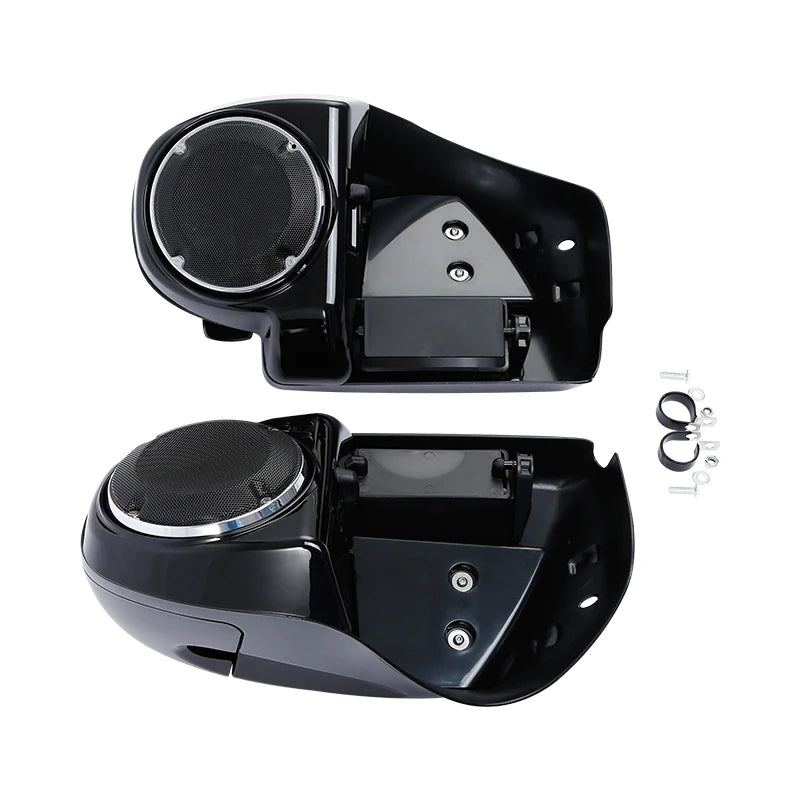 Motorcycle 6.5" Speaker Box Lower Vented Fairing Leg For Harley Touring Electra Glide Road King Street Glide 2014-2024