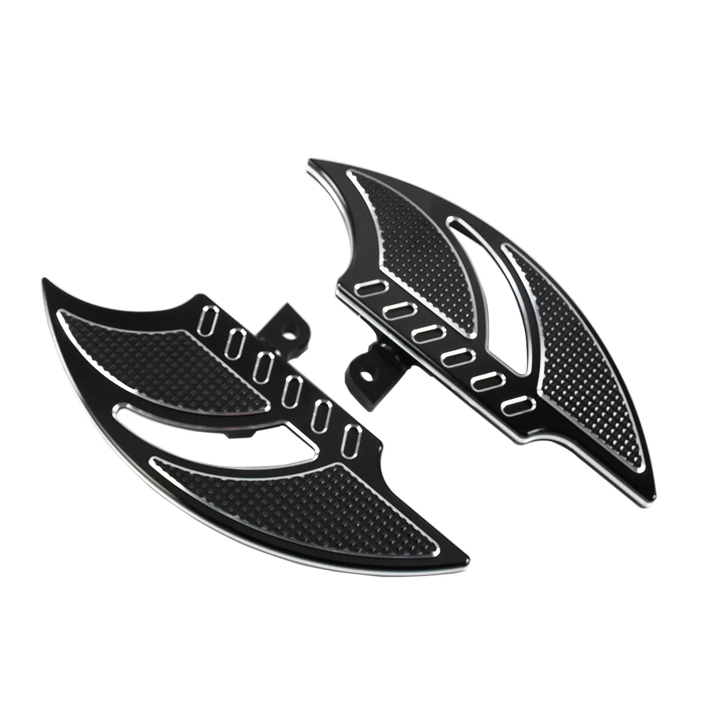 Motorcycle Front Floorboards Passenger Footboard Male Mount Foot Pegs Black/Chrome Footrest For Harley Softail Dyna XL Touring