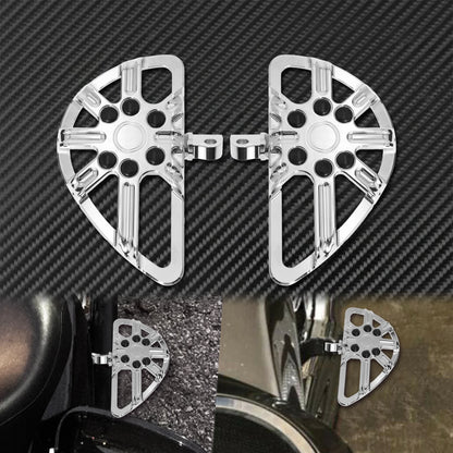 Motorcycle Floorboard Front Rear Footrest Driver Footpeg Passenger Pedal For Harley Touring Electra Street Glide Dyna Softail FL
