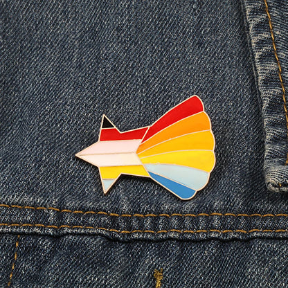 Rainbow Pin Gay Pride Brooch Cartoon Sheep Heart Enamel Lapel Pins Clothes Brooches Unisex Jewelry Gift Rainbow pencil Pin Badge