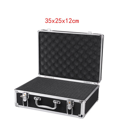 ToolBox Portable Aluminum Safety Equipment Toolbox Instrument Case Storage Box Suitcase Impact Resistant Case with Sponge