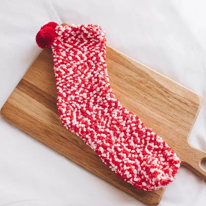 1 pair New fashion Harajuku fashion women Cake funny kawaii socks coral velvet cake floor socks chrysanthemum yarn sleep socks