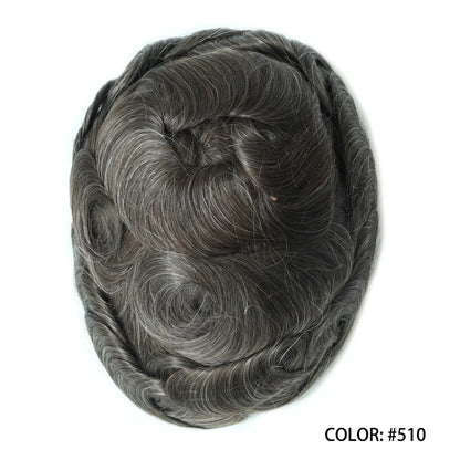 Full Swiss Lace base Blonde Hair toupee for Men indian remy hair Bleached Knots  Natural Hairline hair System for Man