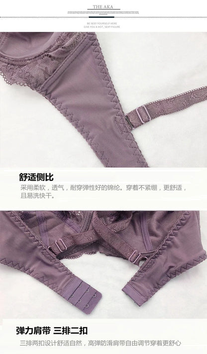2025 New Large Bras CDE Underwired Non Padded Underwear For Women Ladies Sexy Full Cup Plus Size Female Lingerie