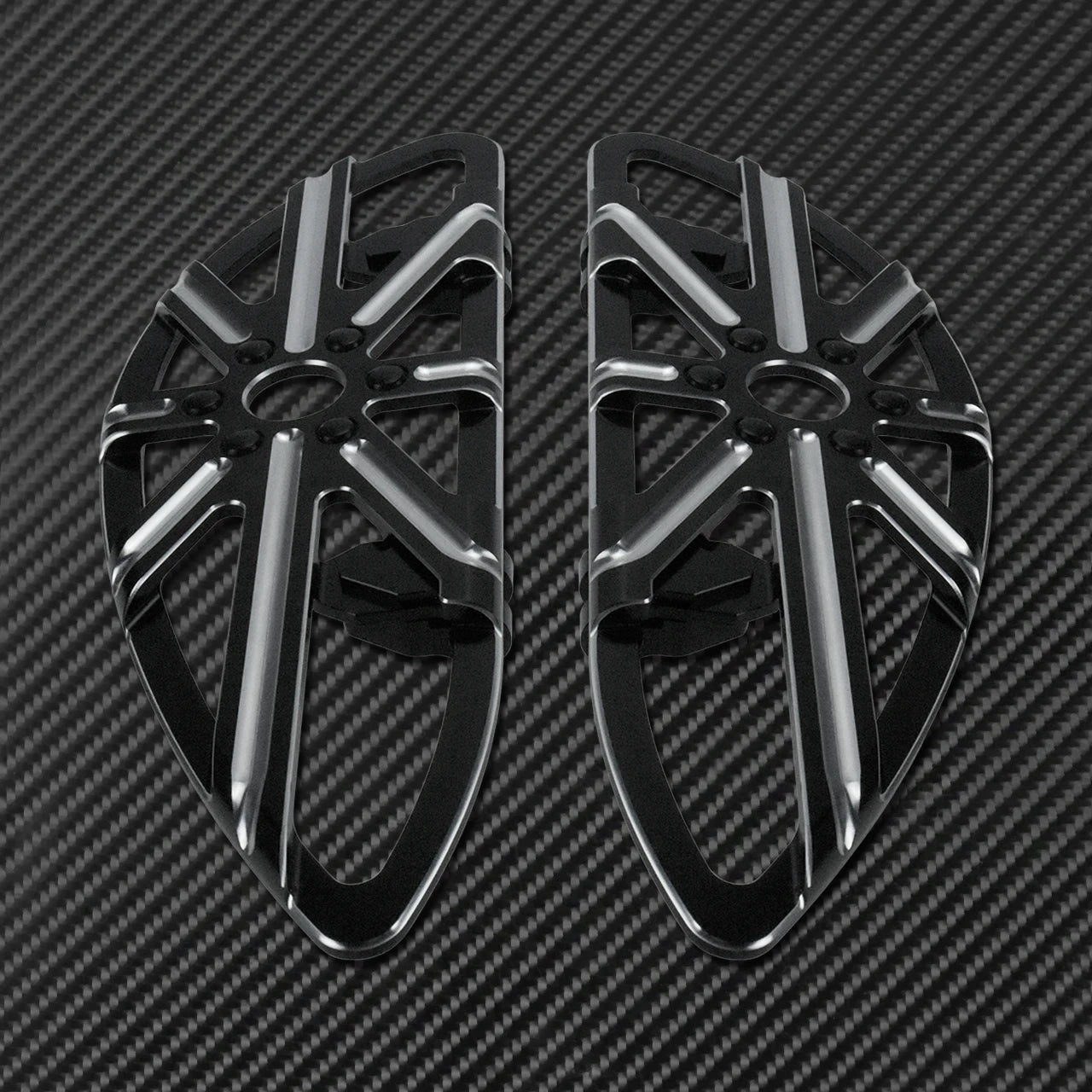 Motorcycle Floorboard Front Rear Footrest Driver Footpeg Passenger Pedal For Harley Touring Electra Street Glide Dyna Softail FL
