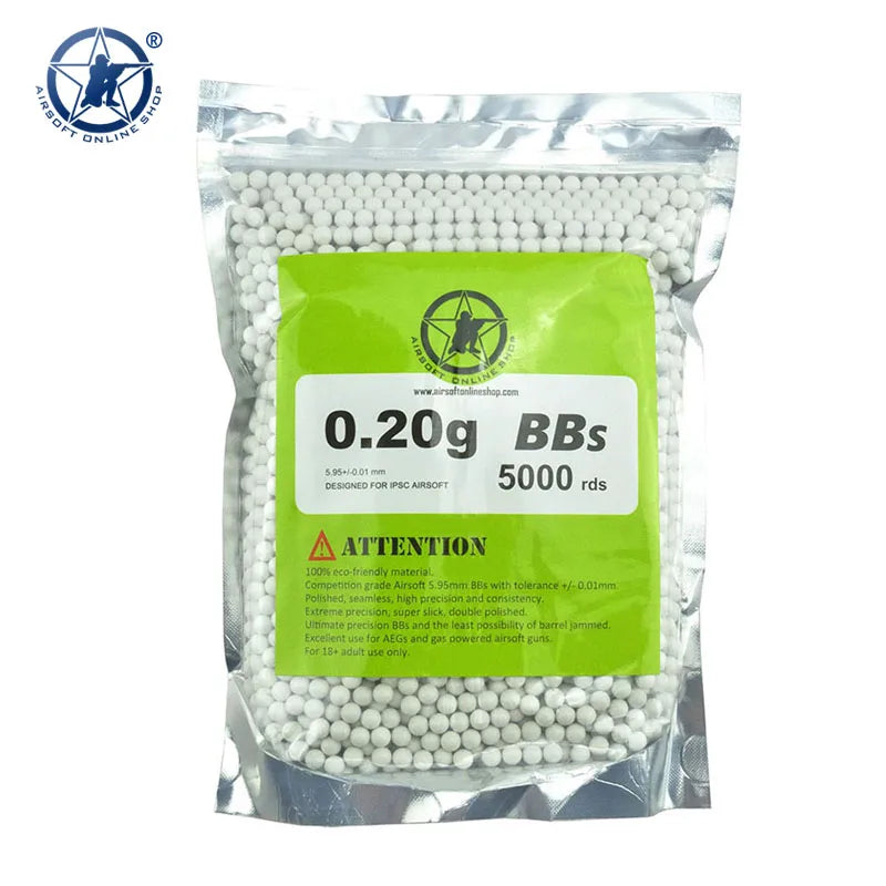 AOLS AEG Paintball BBs 6mm 0.25g/4000rds 0.28g/3600rds 0.3g/3300rds 0.32g/3100rds a Pack High Grade Hunting Shooting Ball