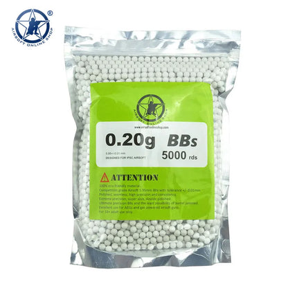 AOLS AEG Paintball BBs 6mm 0.25g/4000rds 0.28g/3600rds 0.3g/3300rds 0.32g/3100rds a Pack High Grade Hunting Shooting Ball