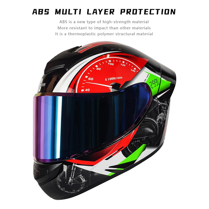 DOT Customized Color Cheap Full Face Motorcycles Helmet with Quick Release Buckle Customizable Logo/package Novel Design Helmets