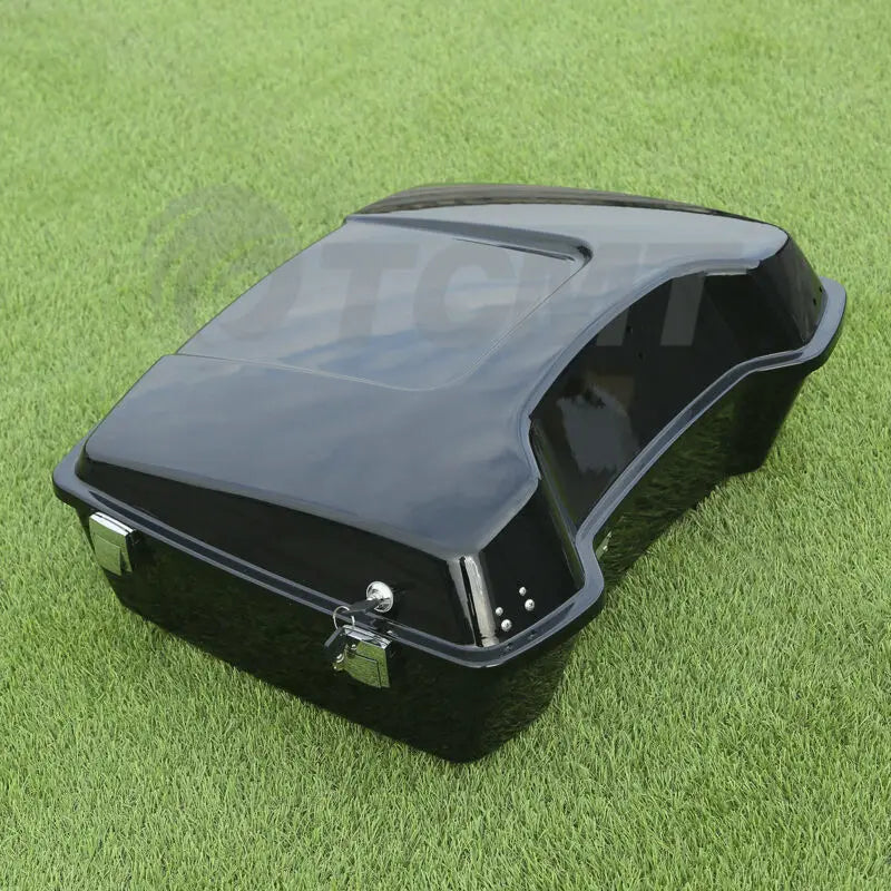 Motorcycle 10.7" Chopped Trunk Set For Harley Touring Road King Street Glide Electra Glide 1997-2013