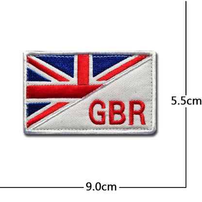 United Kingdom Flag Embroidery ENGLAND Patch PVC hook loop Great Britain National UK GB Flags Patches Embroidered Badges