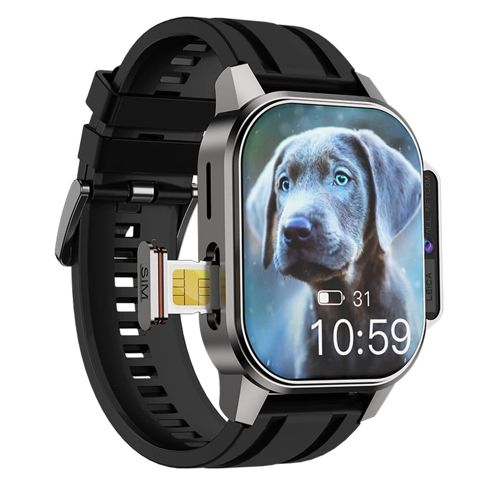 4G Sim Card Android Smartwatch B22 2.13Inch AMOLED 900mAH Battery IP67 Waterproof BT Call Video Call Men Smart Watch 2025