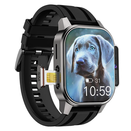 4G Sim Card Android Smartwatch B22 2.13Inch AMOLED 900mAH Battery IP67 Waterproof BT Call Video Call Men Smart Watch 2025