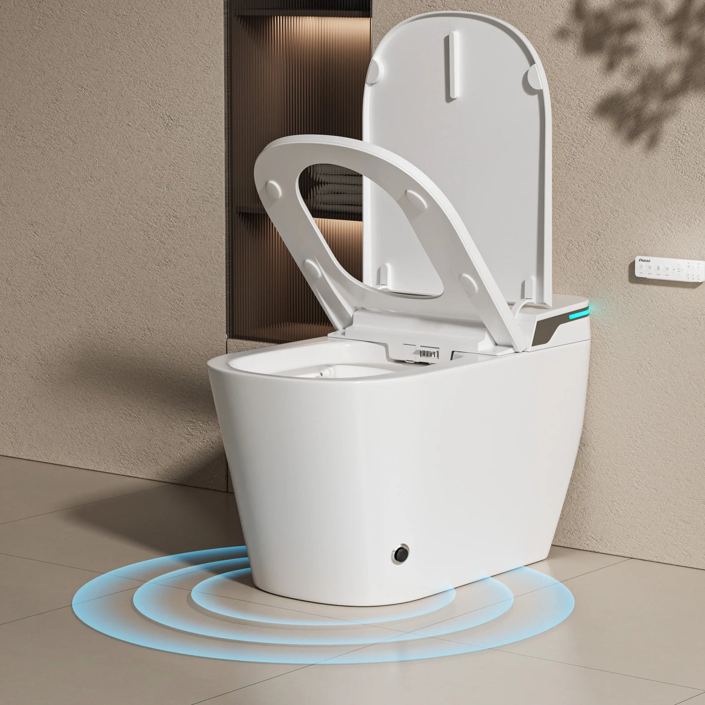 US Lock Stock Smart Toilets Bowl Electric Bidet Water Closet Intelligent Toilet Auto Seat Heating Modern Commode Smart Toilet