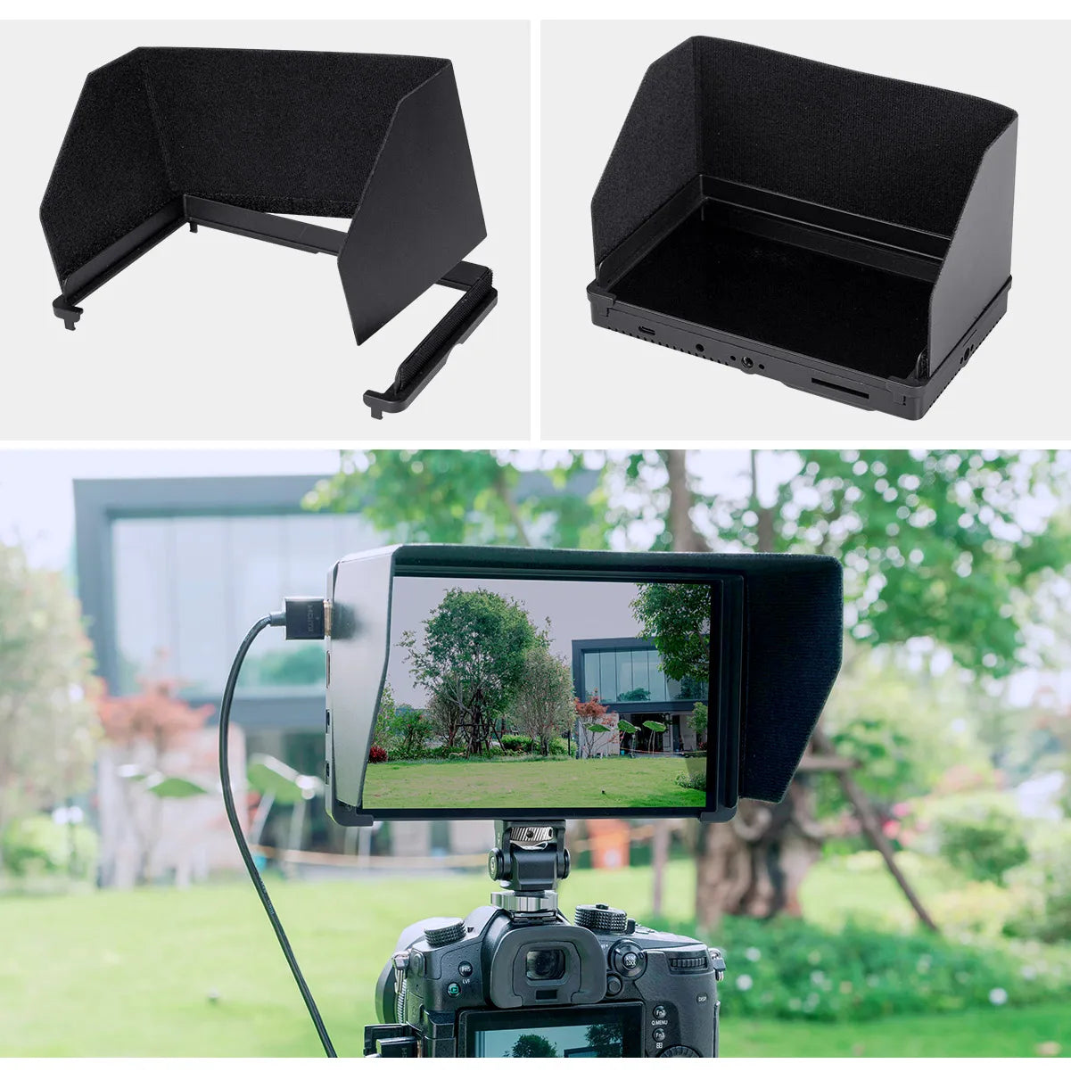 FEELWORLD-F7 Pro On-Camera Field Director Monitor, 7 "IPS Touch Screen, 3D LUT DSLR, HDMI, 4K, 60Hz, HD with F970 External Power