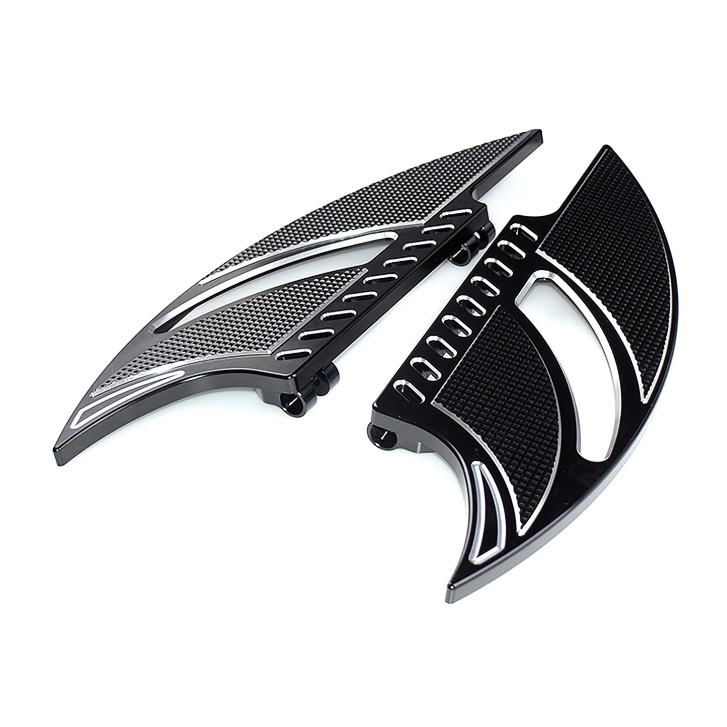 Motorcycle Front Floorboards Passenger Footboard Male Mount Foot Pegs Black/Chrome Footrest For Harley Softail Dyna XL Touring