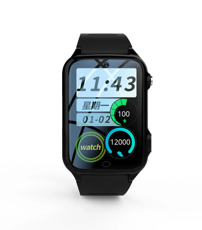 Two-Way Voice Chat Kids Fitness Tracker Watch with Smart GPS IPS Display Android Operating System Waterproof (IPX7) Square Shape
