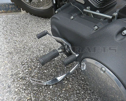 For Harley Dyna Street / Fat Bob Low Rider Super / Wide Glide Motobike CNC Mid-Controls Heel Toe Shifter Lever Shift With Pegs