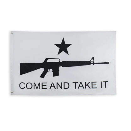 Come And Take It big gun Flag Texas Gonzales NRA flags gun Texas Military Spartan 90*150cm banner Brass buttonhole