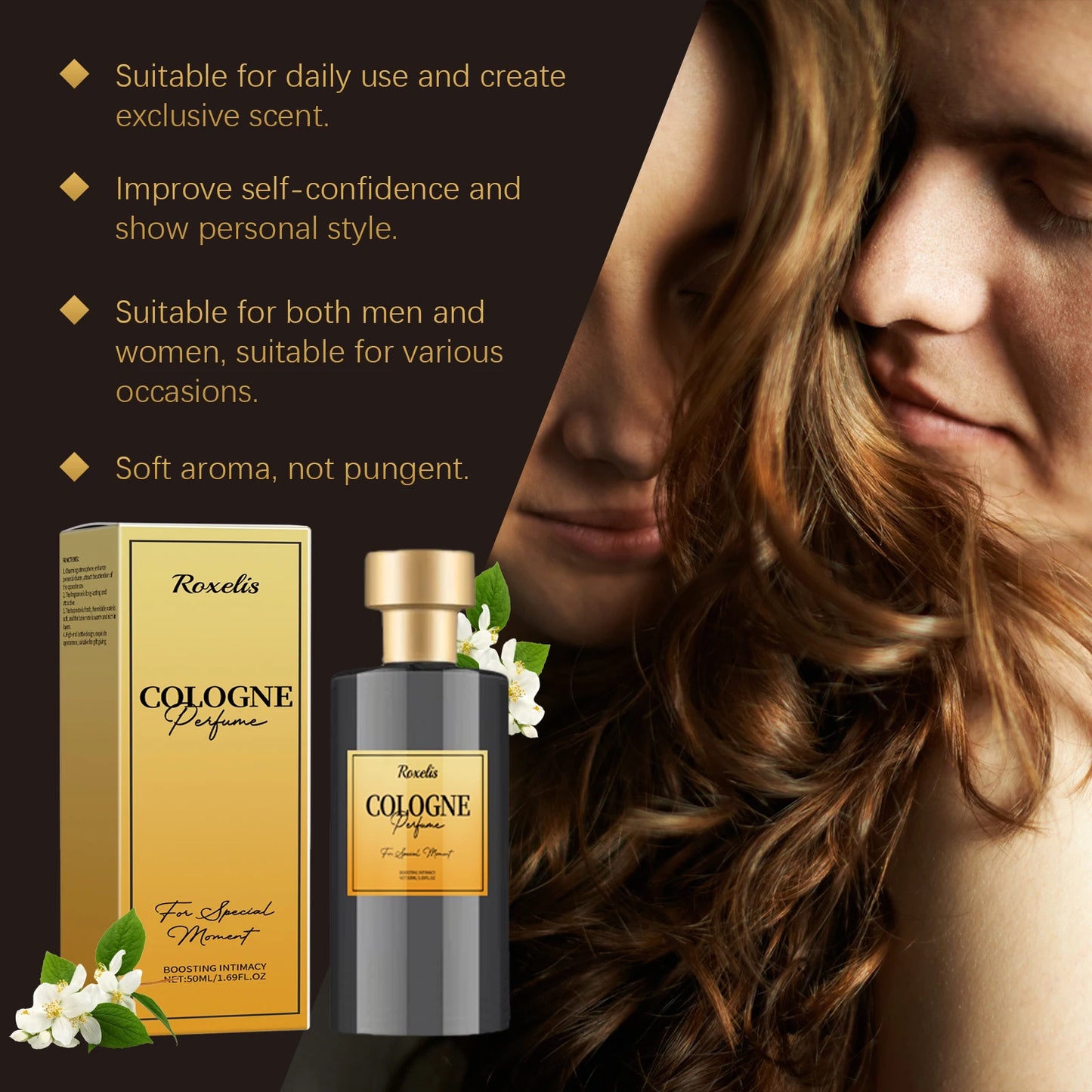 Roxelis Fragrance Cologne Long-lasting Portable Light Fresh Show Personal Charm Portable Cologne