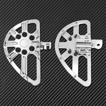 Motorcycle Floorboard Front Rear Footrest Driver Footpeg Passenger Pedal For Harley Touring Electra Street Glide Dyna Softail FL