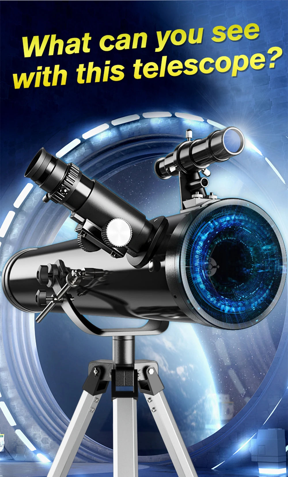Professional Astronomical Telescope, 875X Reflective Monocular, Astronomic HD, Space Stargazing, Bird Watching, Gift for Kids