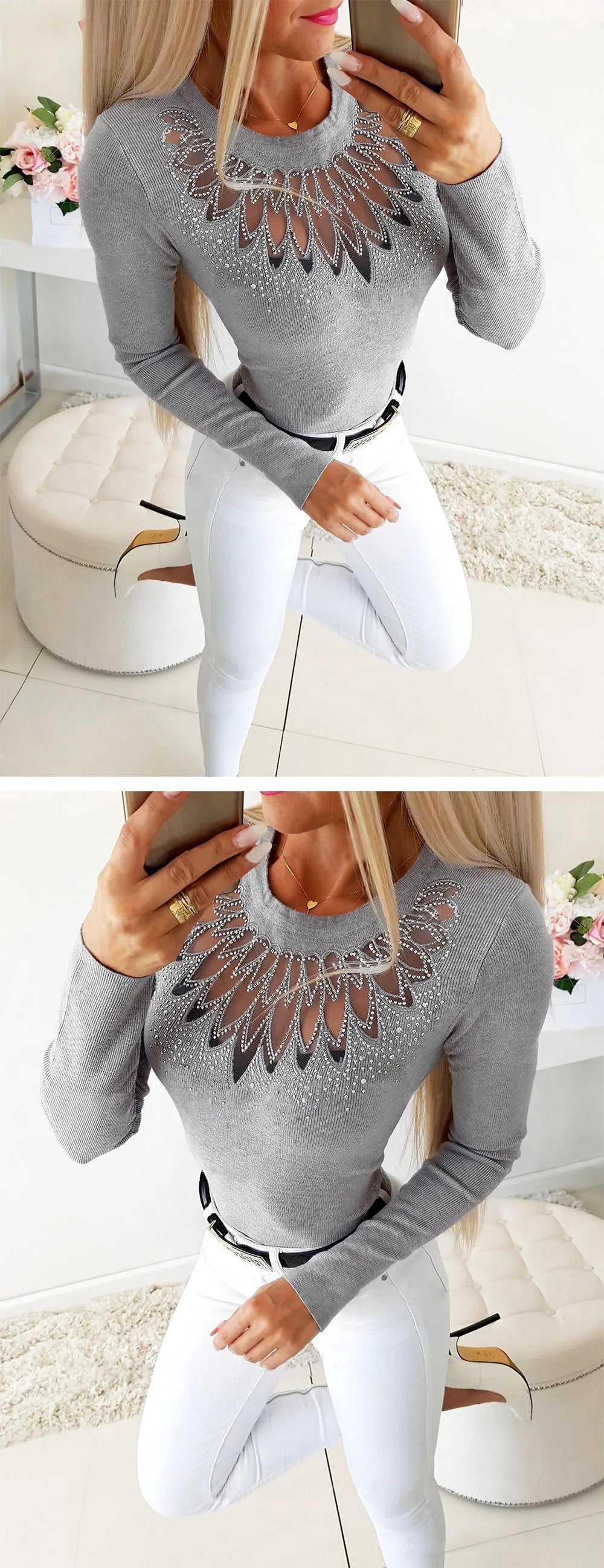 Fashion Bodycon Black White Women Pullover 2021 Autumn Winter Color Matching Knitting Female Turleneck Long Sleeve Sexy Sweater