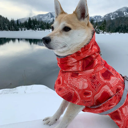 Winter Pet Dog Clothes for Large Dogs Warm Waterproof Dog Clothing Coat Thicker Cotton Padded Dog Jacket Pitbull French Bulldog
