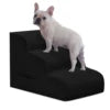 Mesa Lemon Dog Steps 3-Step Pet Ramp Stairs for Small Dogs & Cats Non-Slip Removable Easy Clean Cover