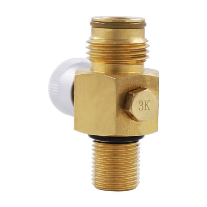 Paintball CO2 Tank Valve with On/Off Thread M18X1.5