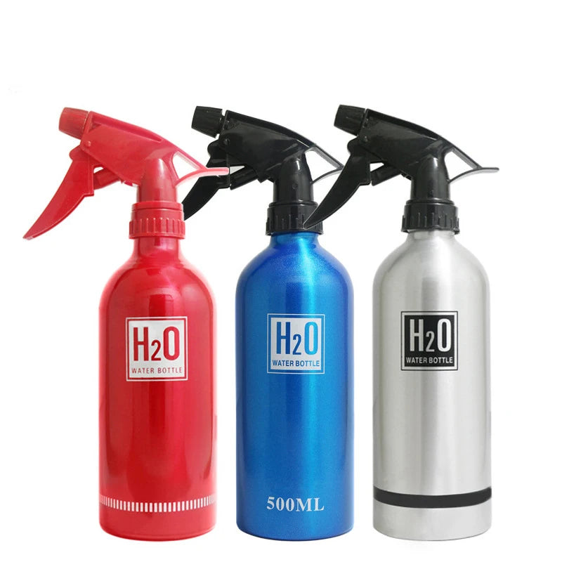 500ml Spray Bottle Refillable Mist Bottle Dispenser Hairdressing Empty Bottle Salon Aluminum Water Can Barber Tools Wholesale