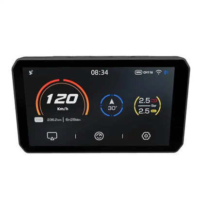 CHIGEE AIO-5 Play Carplayer Carplay Motorcycle Screen Dual Dash Cam With Wifi