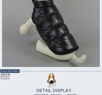 Winter Pet Dog Down Coat Fleece Warm Inside Candy Color Pet Down Warm Coat Puppy Down Clothes Winter Clothes Clothing XS-3XL