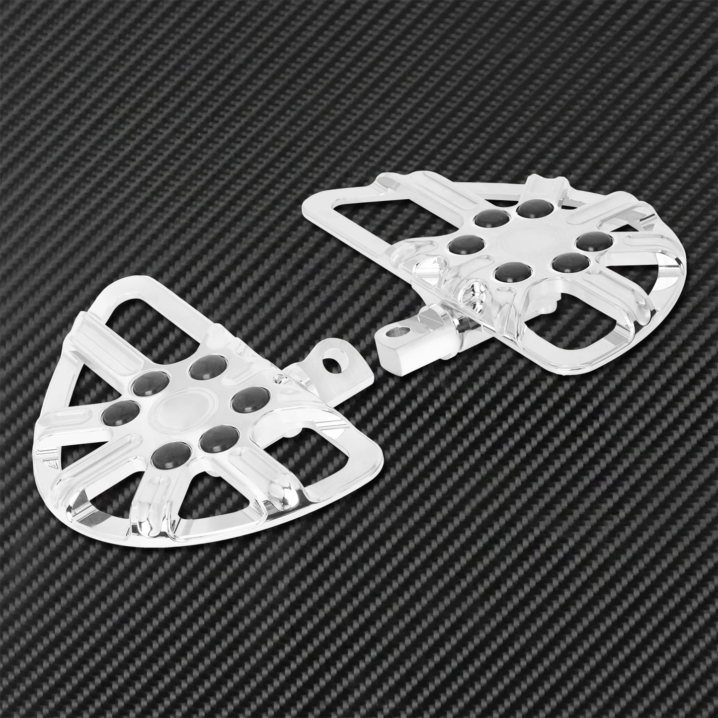 Motorcycle Floorboard Front Rear Footrest Driver Footpeg Passenger Pedal For Harley Touring Electra Street Glide Dyna Softail FL