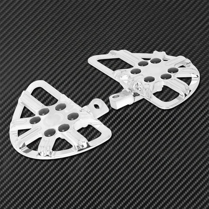 Motorcycle Floorboard Front Rear Footrest Driver Footpeg Passenger Pedal For Harley Touring Electra Street Glide Dyna Softail FL