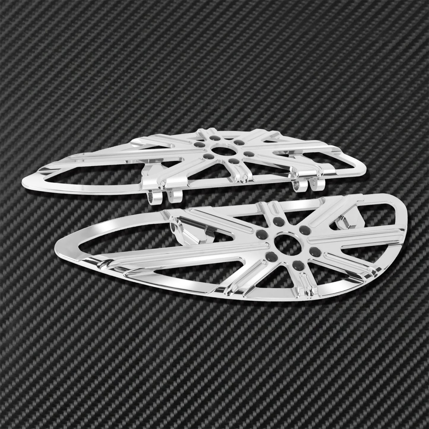 Motorcycle Floorboard Front Rear Footrest Driver Footpeg Passenger Pedal For Harley Touring Electra Street Glide Dyna Softail FL