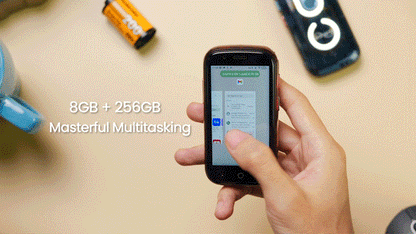 Unihertz Jelly Star 4G Android 13 8GB 256GB Unlocked Transparent Backshell LED Light 48MP 2000mAh