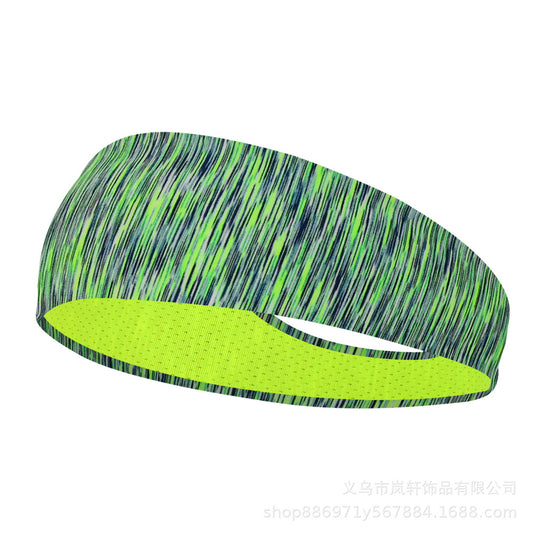 Cross-border Color Yoga Hair Belt Hair Belt Women's Outdoor Fitness Running Headscarf Sweat Absorbing Sweat Guide Belt Sports Headband for Men
