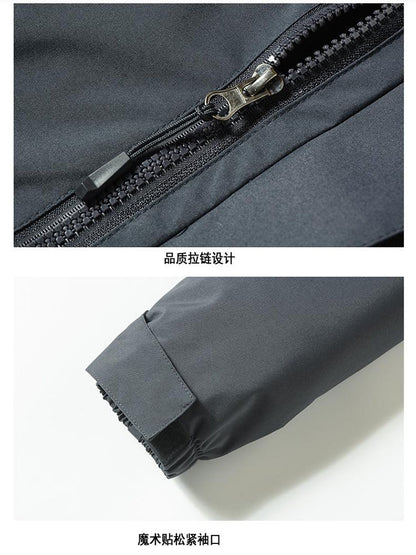 Removable Waterproof Super Fleece Jacket Outdoor Cold-proof Jacket Work Clothes Printing LOGO Group Clothes Embroidery