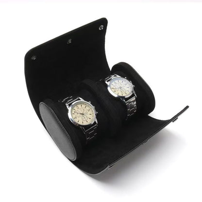 Retro Crazy Horse Pattern Genuine Leather Texture Pu Leather Watch Storage Box 1 2 3 Watch Positions Watch Box Gift Box