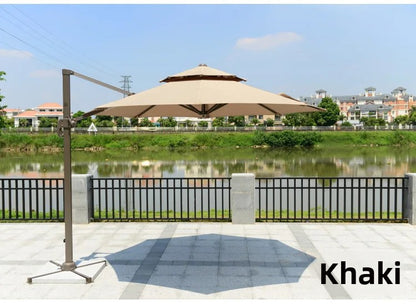 Outdoor Parasol 3m Roman Umbrella Beach Pool Sun Umbrella Courtyard Balcony Guard Pavilion Umbrella Garden Terrace Large Umbrell