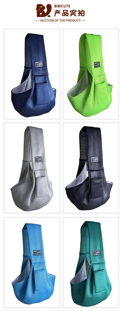 Amazon's Best-Selling Mesh Summer Foldable Shoulder Pet Bag Large Capacity Breathable Portable Travel Cross-Body Cat Bag